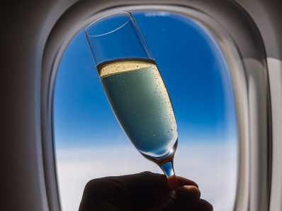 AVOID ALCOHOL ON PLANES