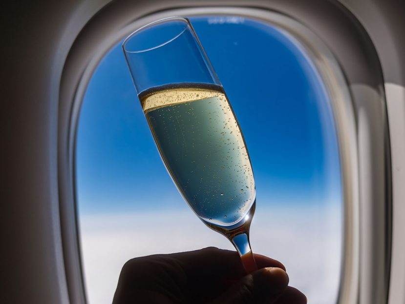AVOID ALCOHOL ON PLANES